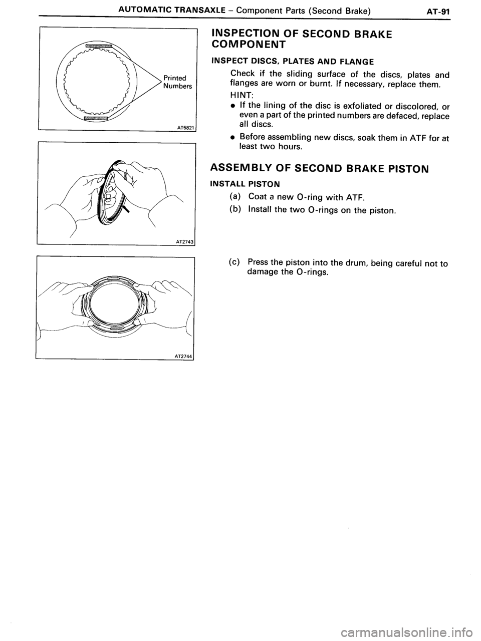 TOYOTA MR-2 1991 Factory Repair Manual TOYOTA MR-2 1991 Factory Repair Manual