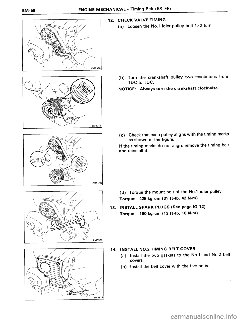 TOYOTA MR-2 1991  Factory Manual Online 