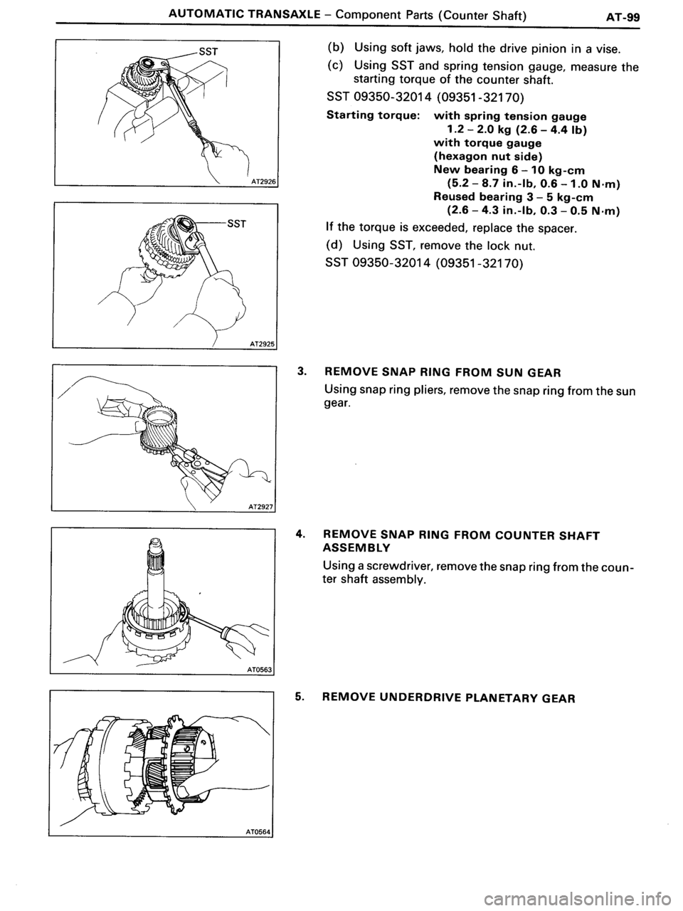 TOYOTA MR-2 1991 Factory Repair Manual TOYOTA MR-2 1991 Factory Repair Manual