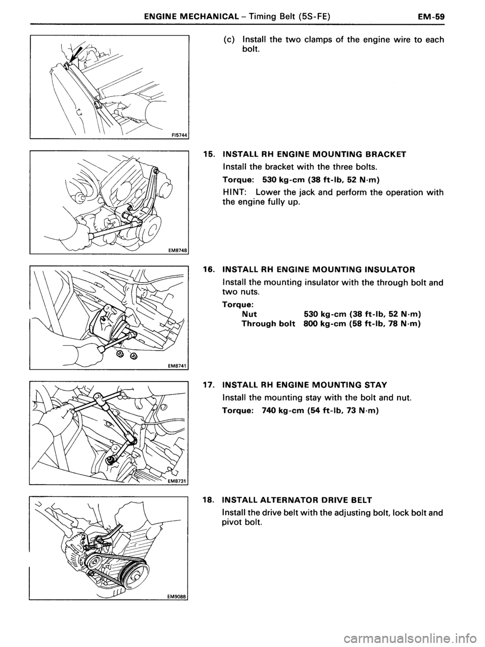 TOYOTA MR-2 1991  Factory Manual Online 