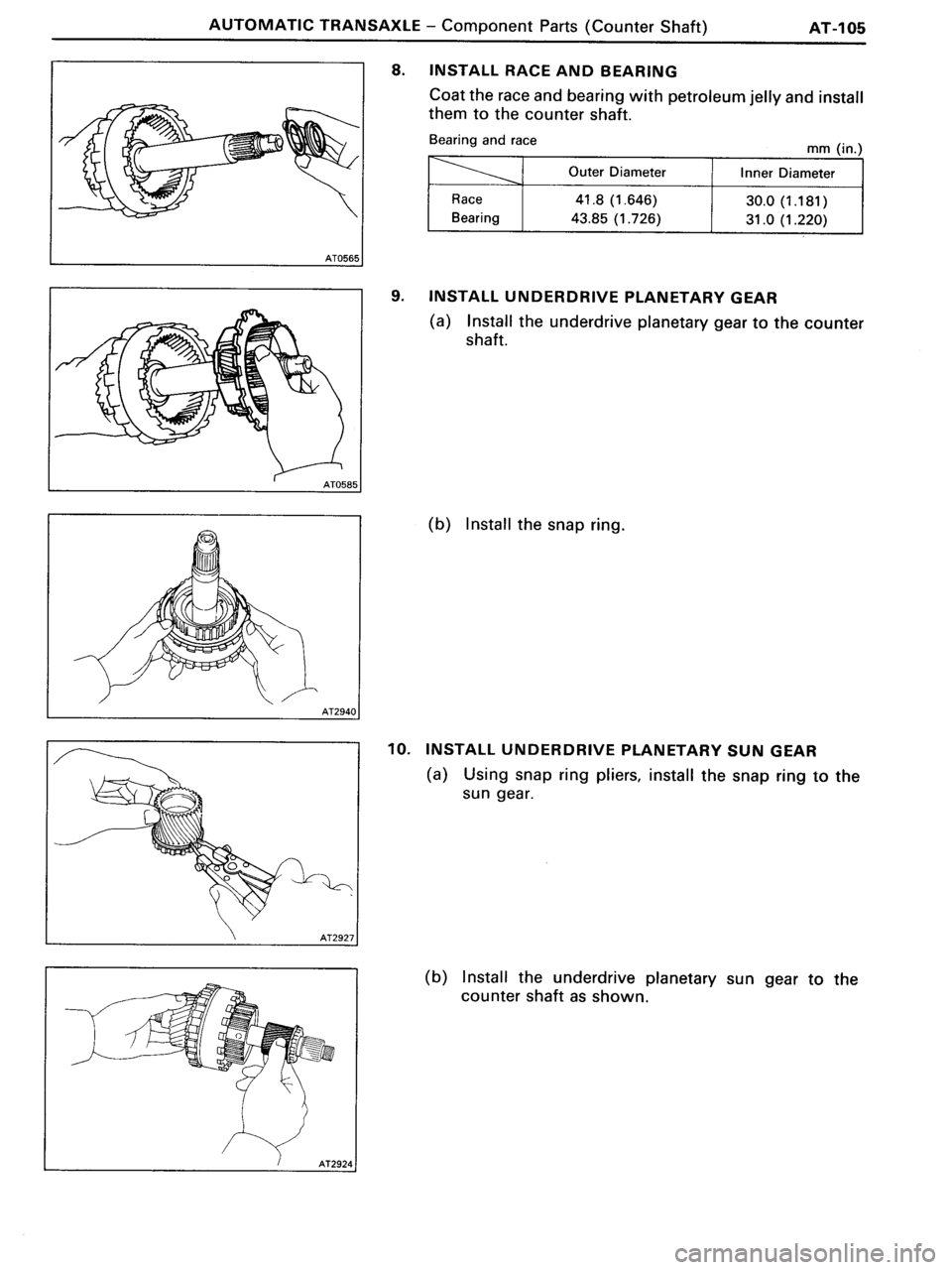 TOYOTA MR-2 1991 Factory Repair Manual TOYOTA MR-2 1991 Factory Repair Manual