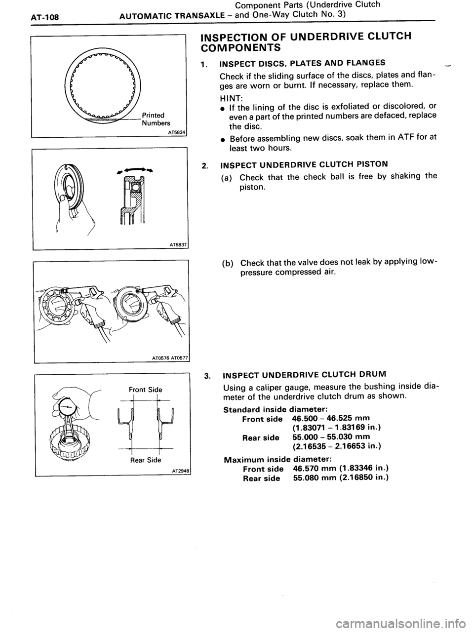 TOYOTA MR-2 1991 Factory Repair Manual TOYOTA MR-2 1991 Factory Repair Manual