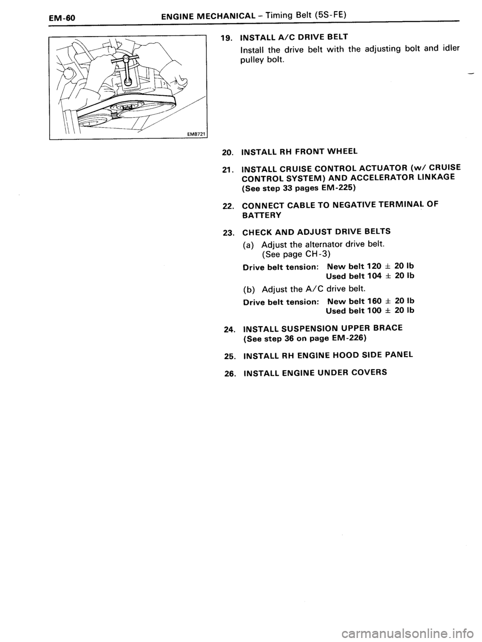 TOYOTA MR-2 1991  Factory Manual Online 