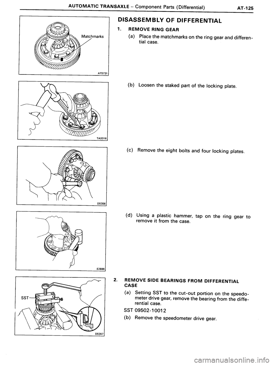 TOYOTA MR-2 1991  Factory Repair Manual 