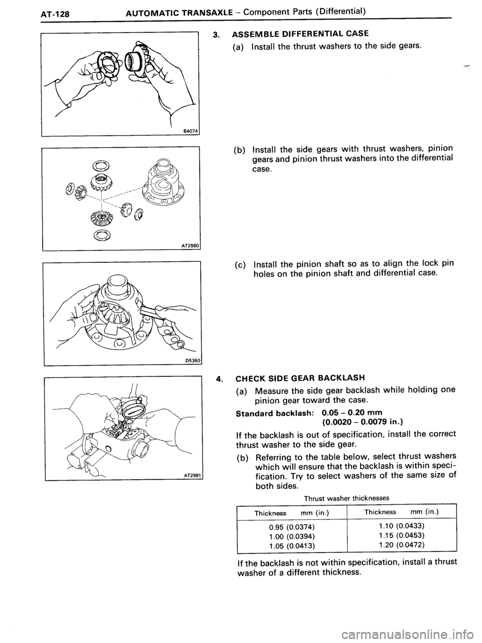 TOYOTA MR-2 1991  Factory Repair Manual 
