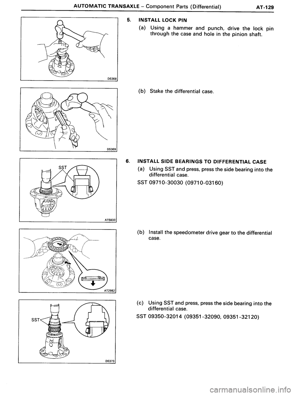 TOYOTA MR-2 1991  Factory Repair Manual 