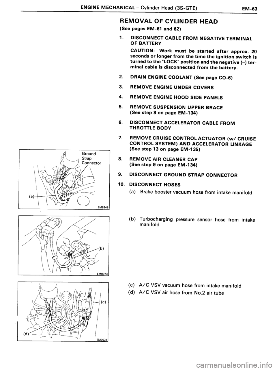 TOYOTA MR-2 1991 Factory Owners Manual TOYOTA MR-2 1991 Factory Owners Manual