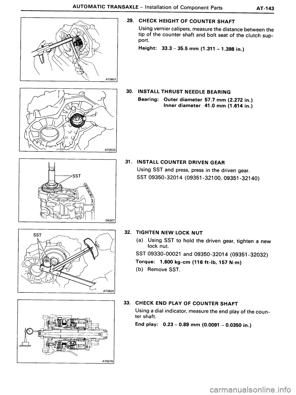 TOYOTA MR-2 1991 Factory Repair Manual TOYOTA MR-2 1991 Factory Repair Manual