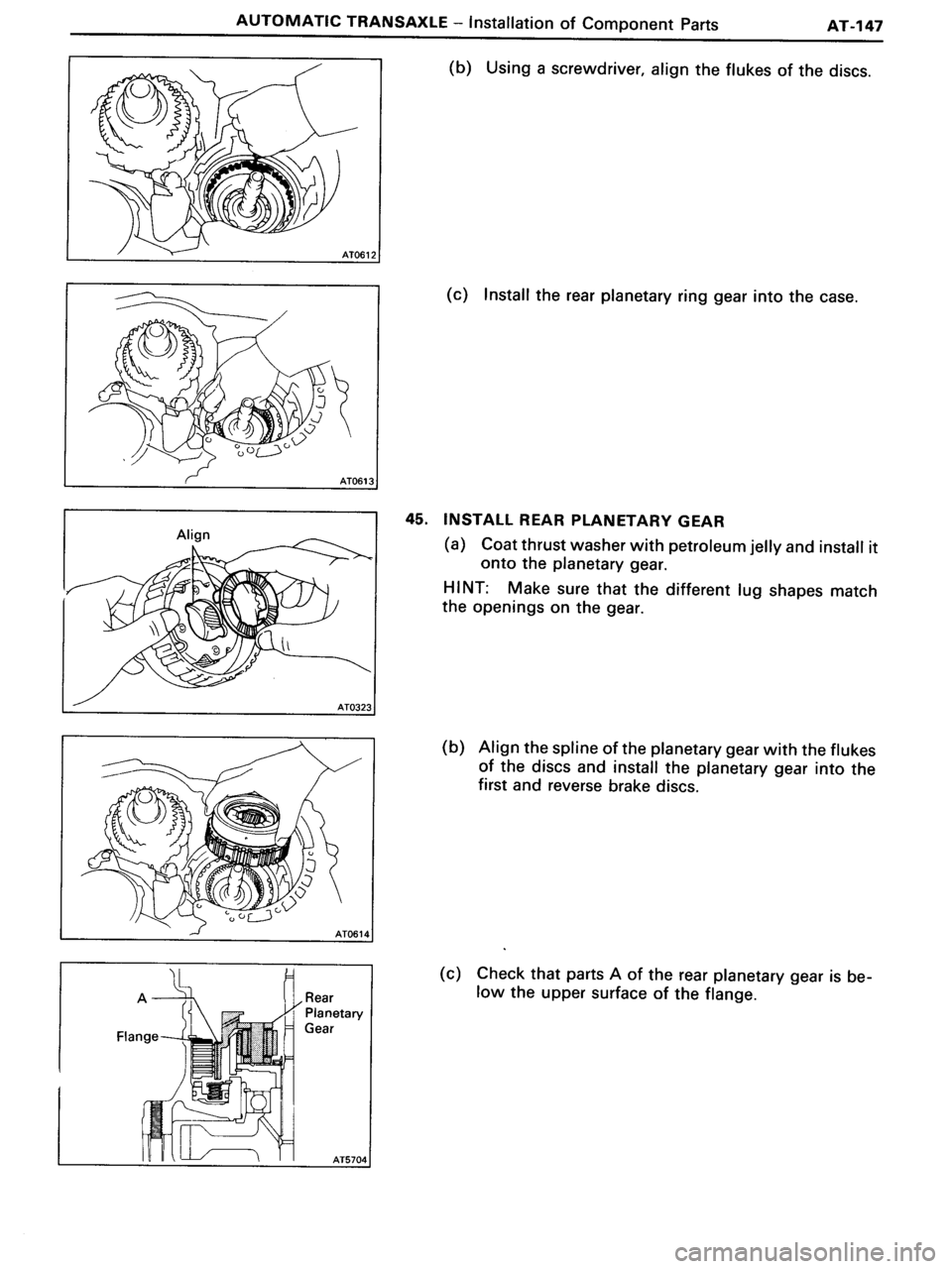 TOYOTA MR-2 1991 Factory Repair Manual TOYOTA MR-2 1991 Factory Repair Manual