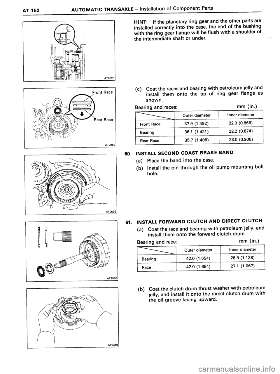 TOYOTA MR-2 1991  Factory Repair Manual 