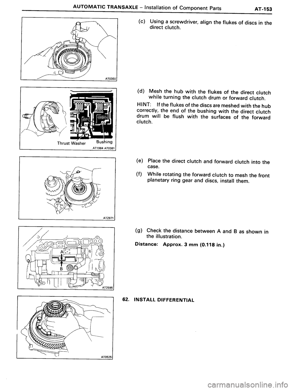 TOYOTA MR-2 1991  Factory Repair Manual 