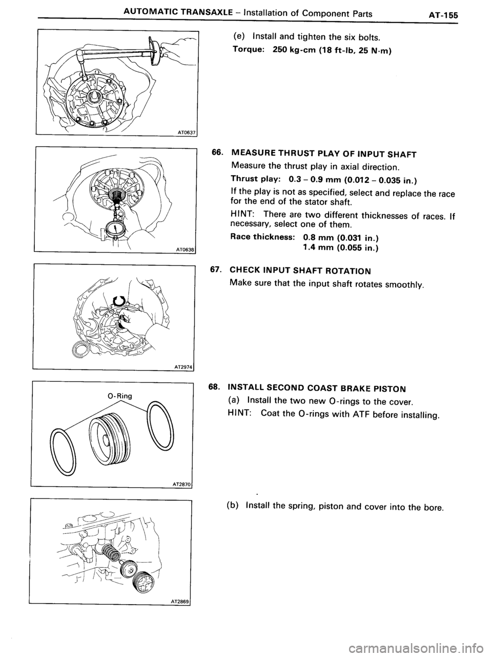 TOYOTA MR-2 1991  Factory Repair Manual 