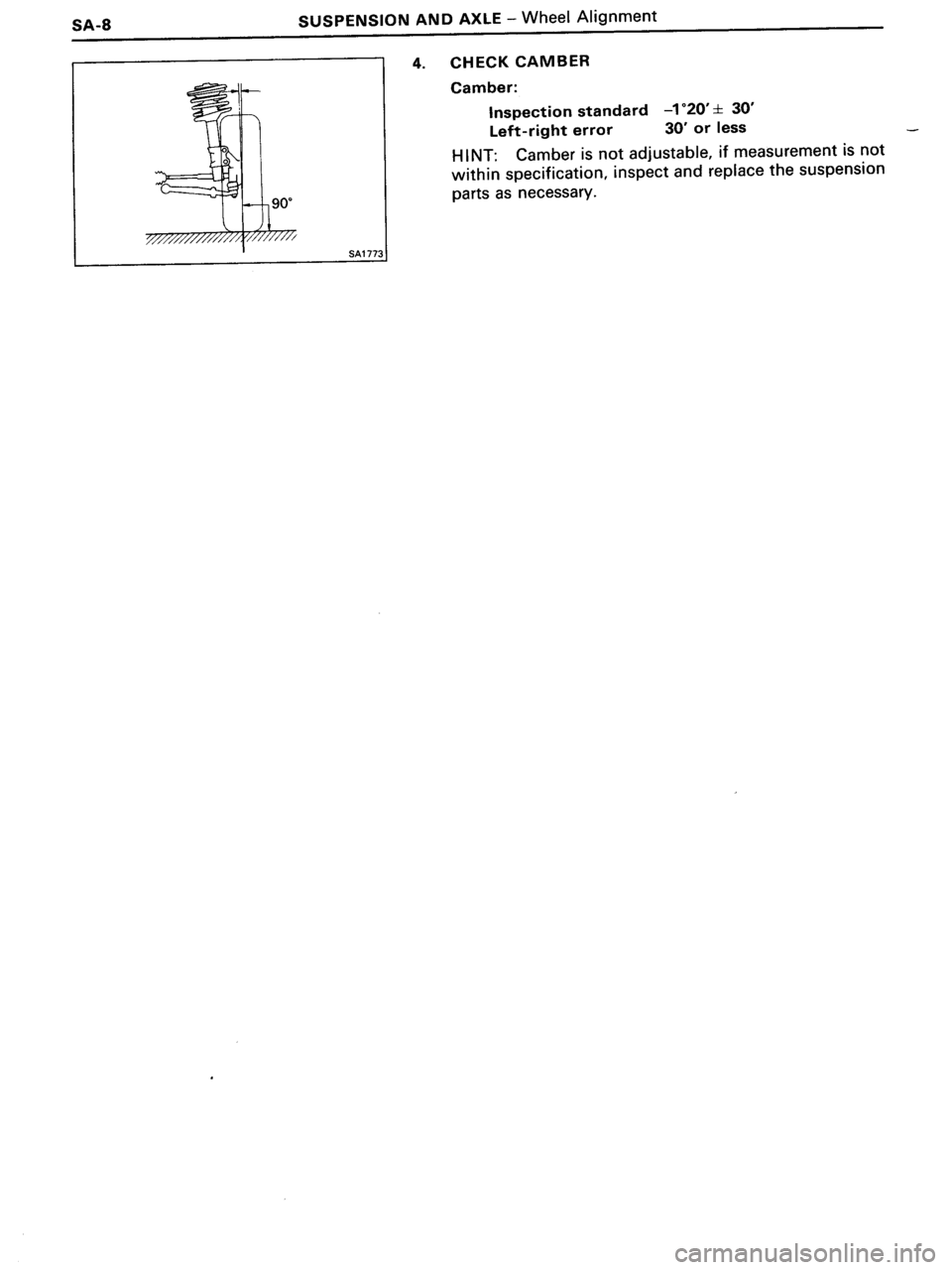 TOYOTA MR-2 1991  Factory Repair Manual 