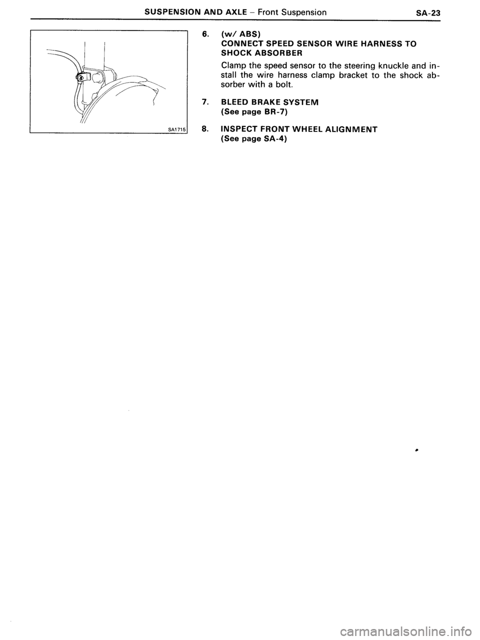 TOYOTA MR-2 1991  Factory Repair Manual 