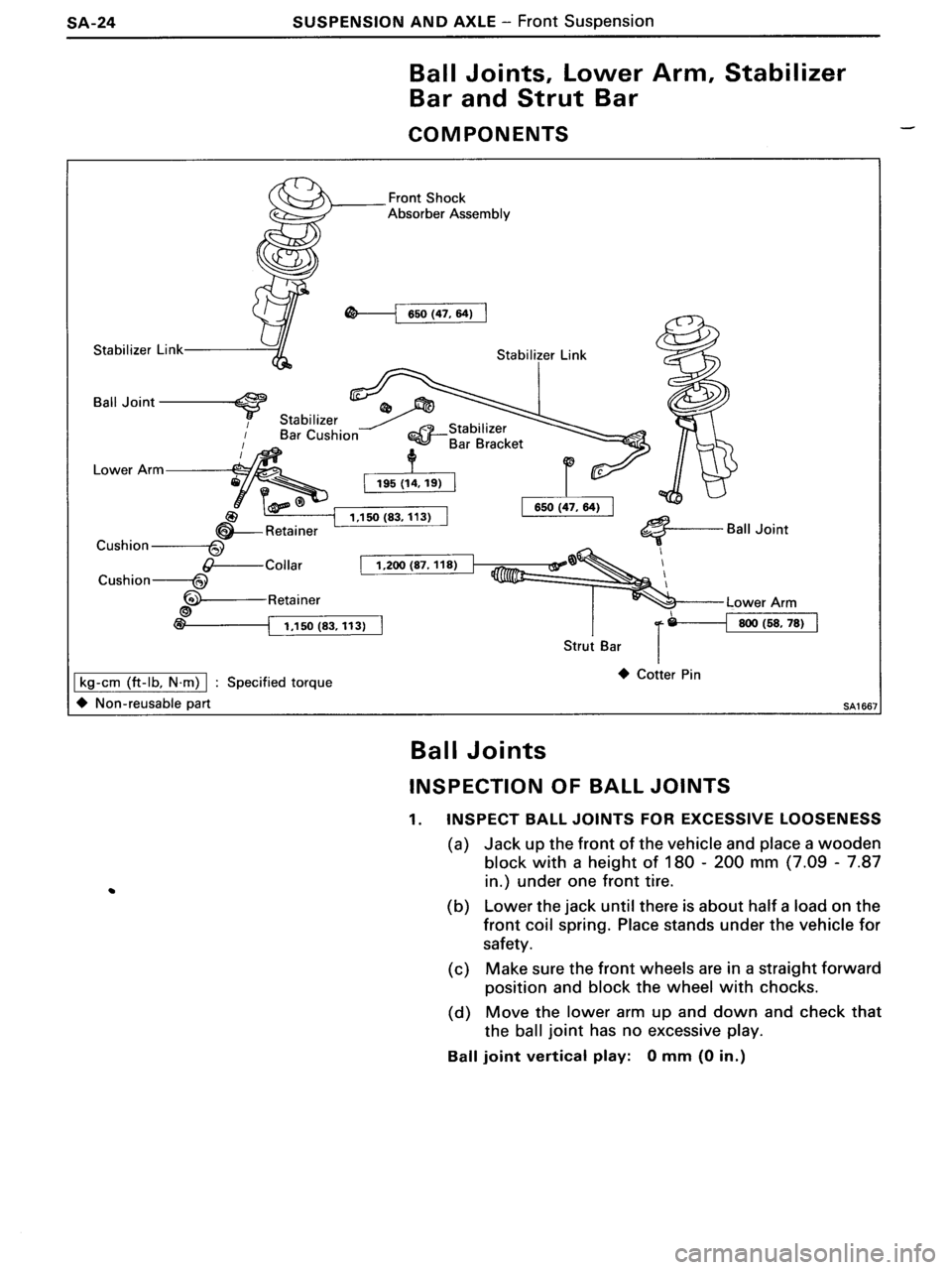 TOYOTA MR-2 1991  Factory Repair Manual 