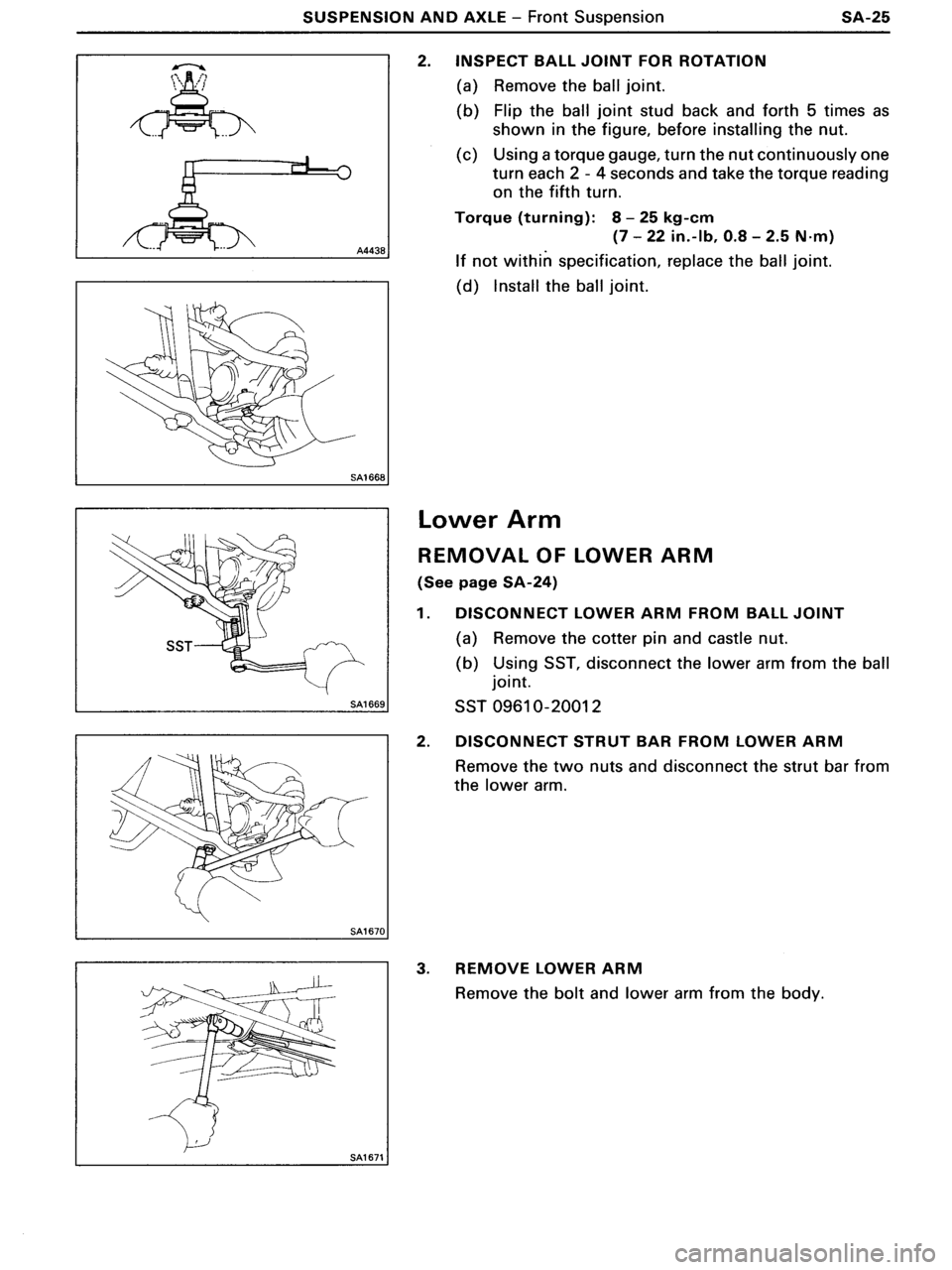 TOYOTA MR-2 1991  Factory Repair Manual 