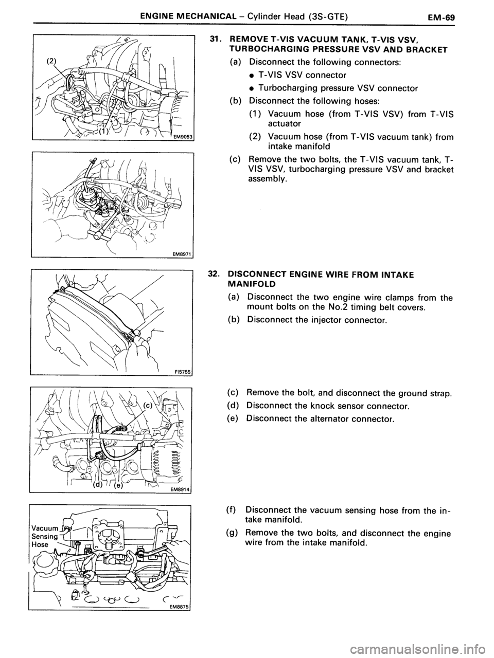 TOYOTA MR-2 1991 Factory Owners Manual TOYOTA MR-2 1991 Factory Owners Manual