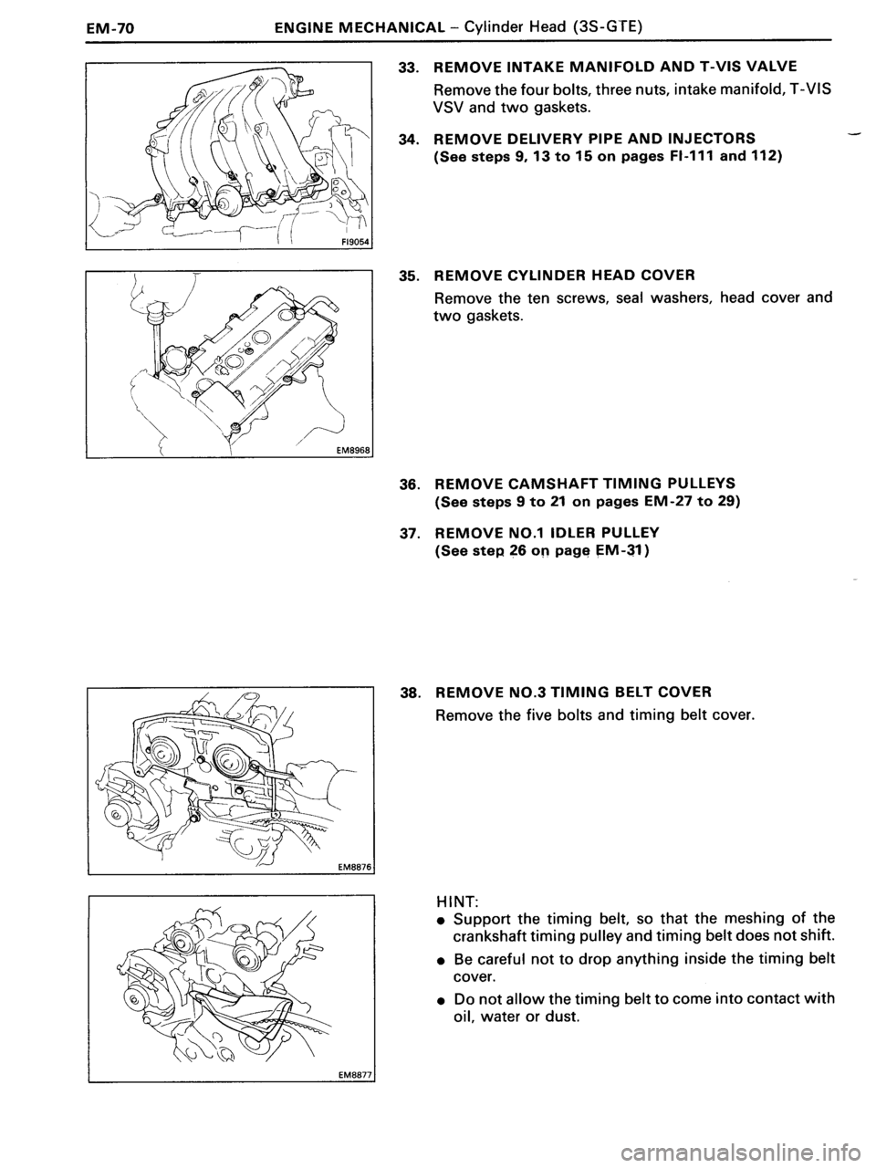 TOYOTA MR-2 1991 Factory Owners Manual TOYOTA MR-2 1991 Factory Owners Manual