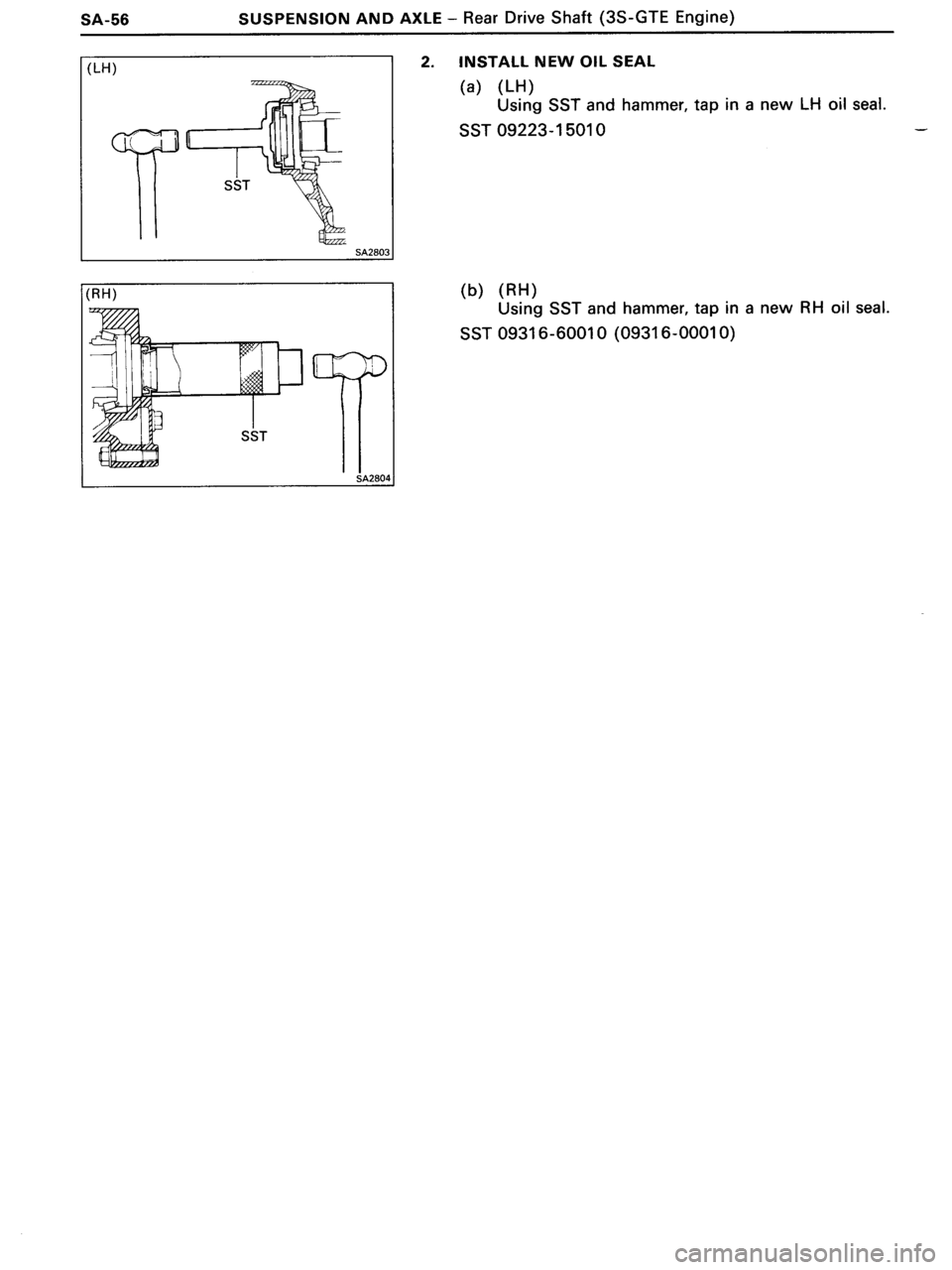 TOYOTA MR-2 1991 Factory Repair Manual TOYOTA MR-2 1991 Factory Repair Manual
