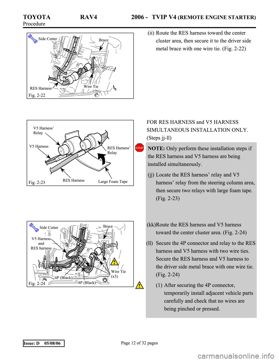 TOYOTA RAV4 2006  Service Repair Manual 