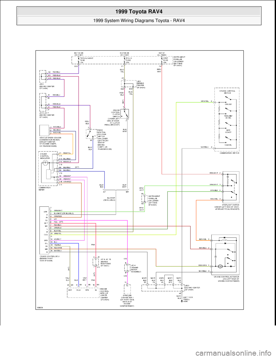 TOYOTA RAV4 1996  Service Repair Manual  
1999 Toyota RAV4 
1999 System Wiring Diagrams Toyota - RAV4  
Microsoft  
Sunday, November 22, 2009 10:50:58 AMPage 12 © 2005 Mitchell Repair Information Company, LLC.  