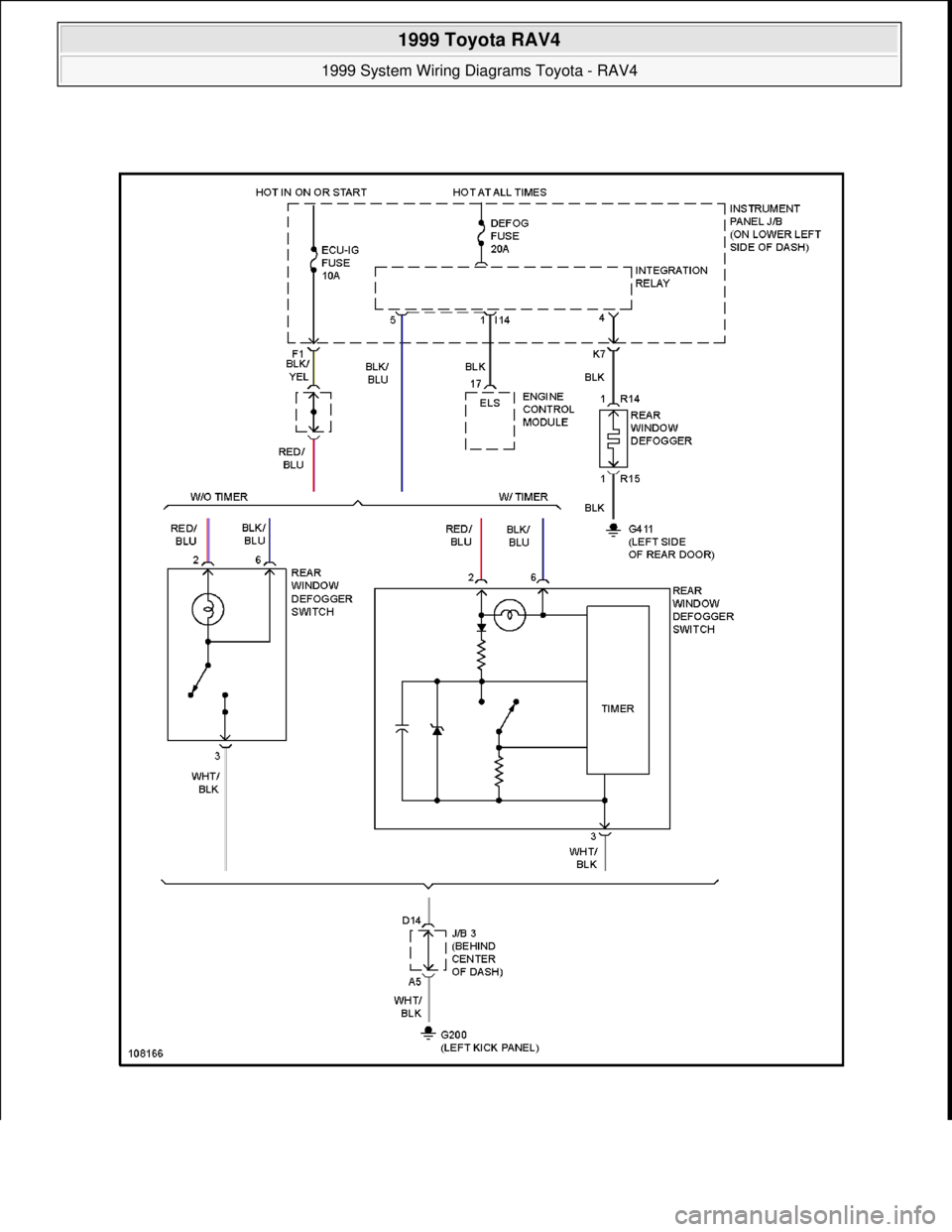 TOYOTA RAV4 1996  Service Repair Manual  
1999 Toyota RAV4 
1999 System Wiring Diagrams Toyota - RAV4  
Microsoft  
Sunday, November 22, 2009 10:50:58 AMPage 14 © 2005 Mitchell Repair Information Company, LLC.  