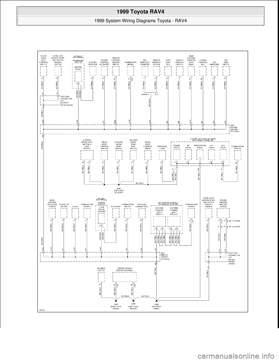 TOYOTA RAV4 1996  Service Repair Manual  
1999 Toyota RAV4 
1999 System Wiring Diagrams Toyota - RAV4  
Microsoft  
Sunday, November 22, 2009 10:50:58 AMPage 28 © 2005 Mitchell Repair Information Company, LLC.  