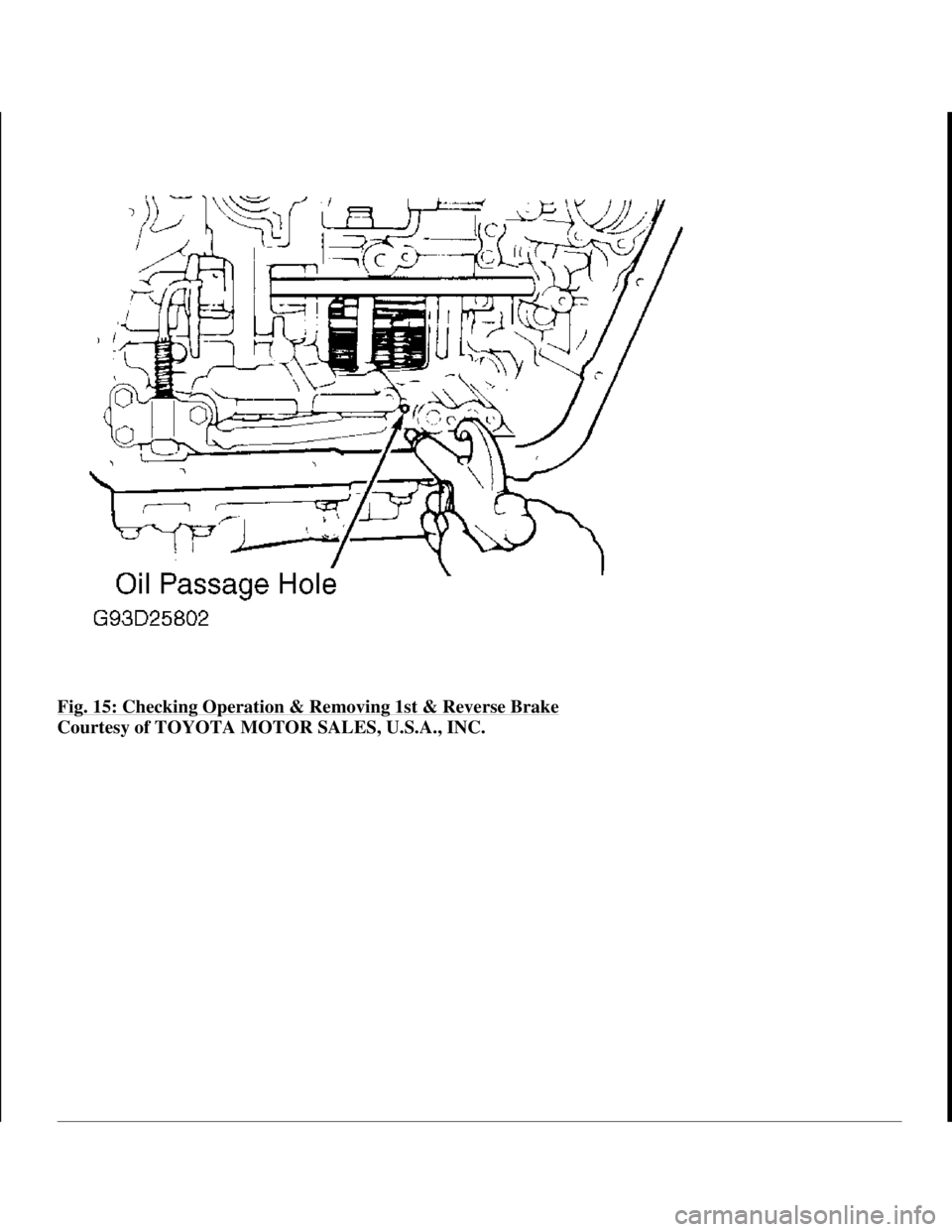 TOYOTA RAV4 1996 Service Repair Manual Fig. 15: Checking Operation & Removing 1st & Reverse Brake
Courtesy of TOYOTA MOTOR SALES, U.S.A., INC.
1998 Toyota Avalon XLS
1997-99 AUTOMATIC TRANSMISSIONS Toyota A-540E, A-540H & A-541E Overha TOYOTA RAV4 1996 Service Repair Manual Fig. 15: Checking Operation & Removing 1st & Reverse Brake
Courtesy of TOYOTA MOTOR SALES, U.S.A., INC.
1998 Toyota Avalon XLS
1997-99 AUTOMATIC TRANSMISSIONS Toyota A-540E, A-540H & A-541E Overha