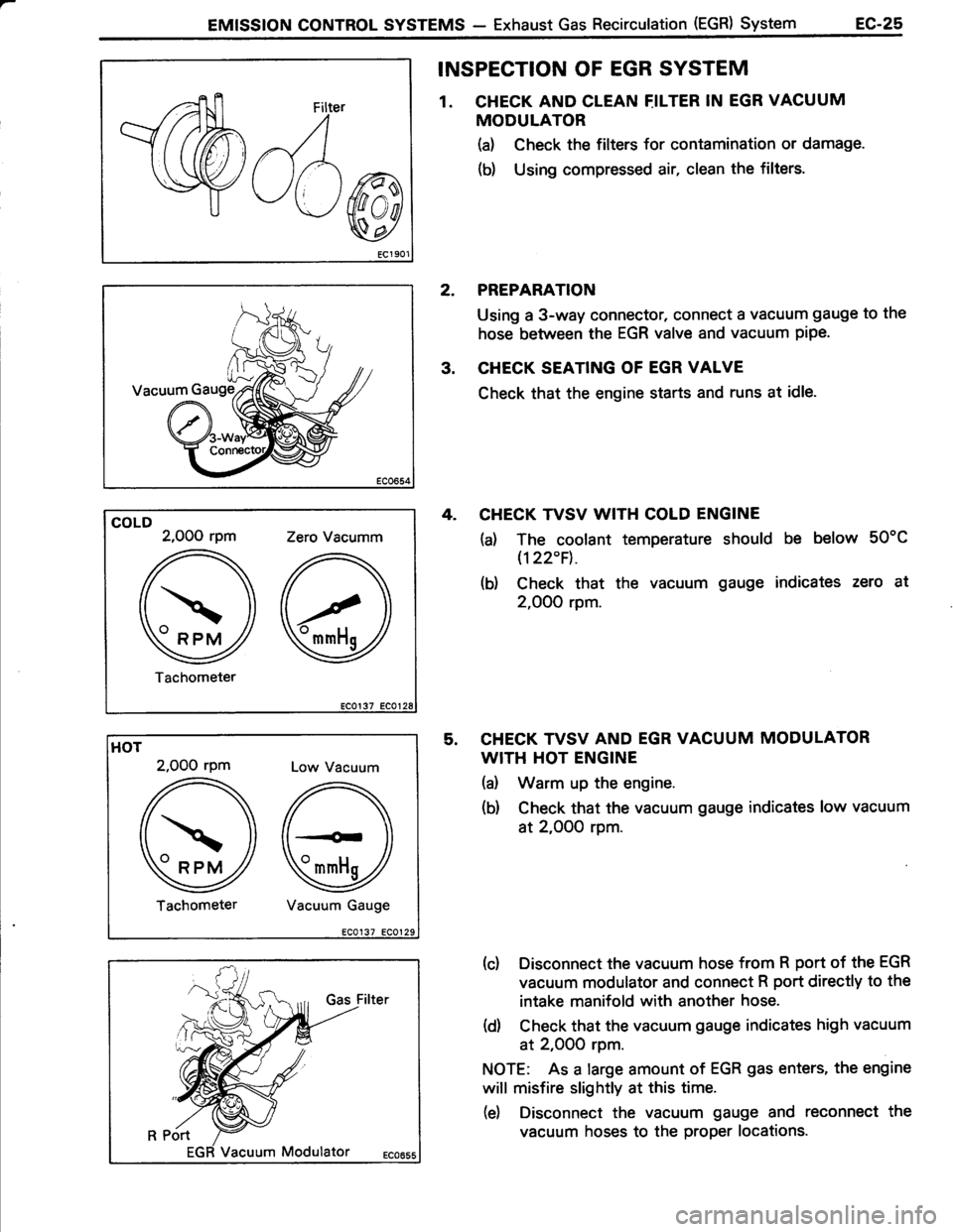 TOYOTA TERCEL 1985  Repair Manual 