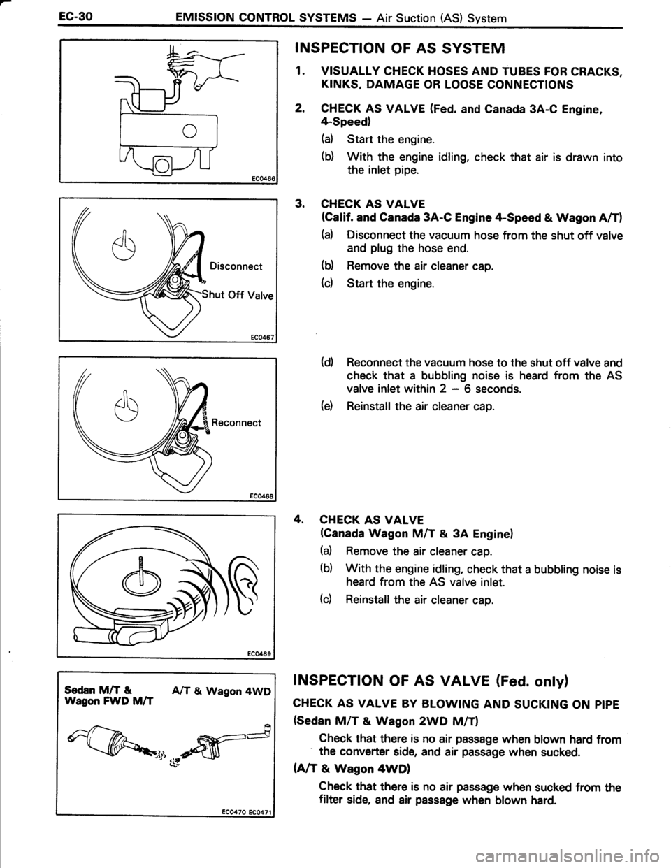 TOYOTA TERCEL 1985  Repair Manual 