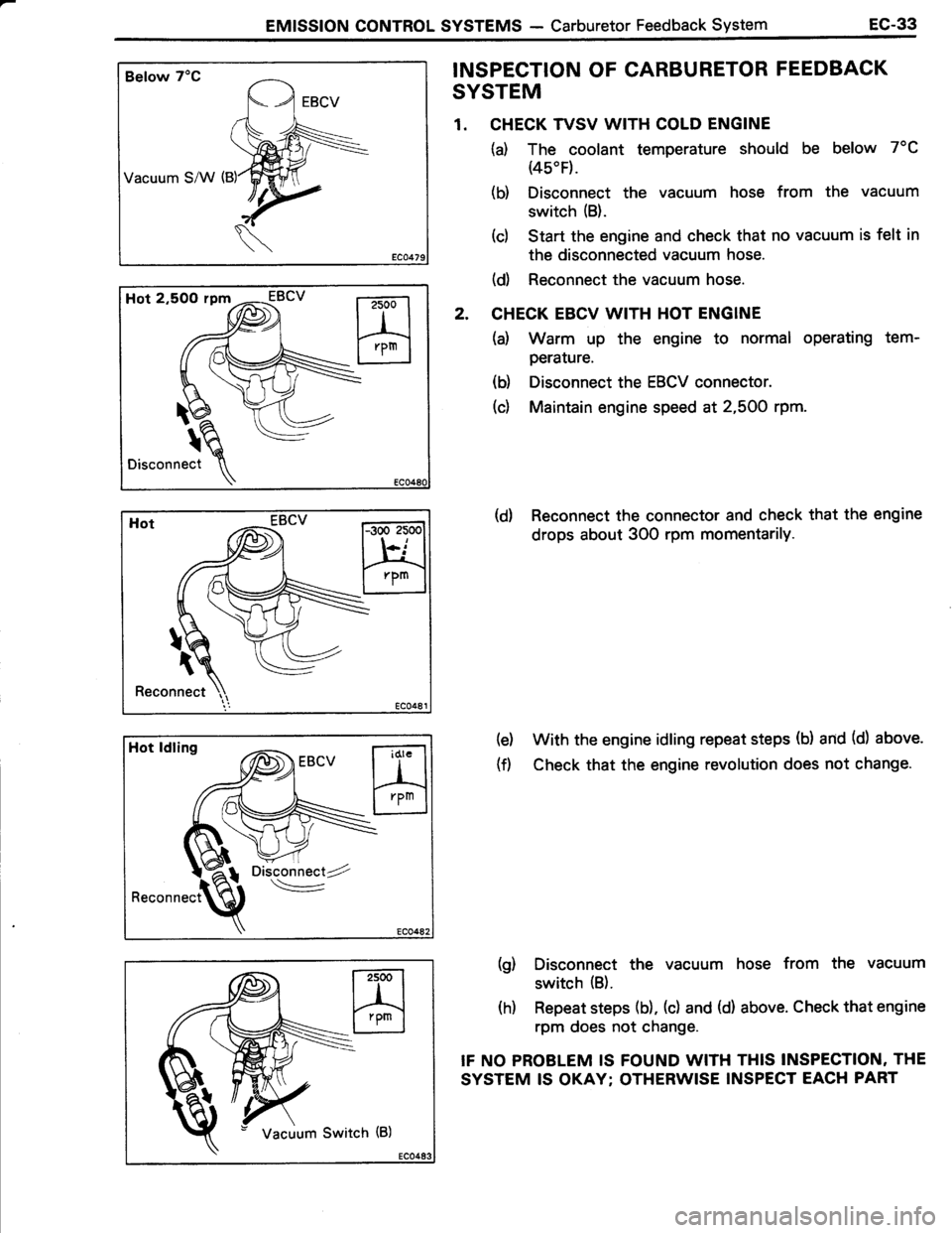 TOYOTA TERCEL 1985 Repair Manual TOYOTA TERCEL 1985 Repair Manual