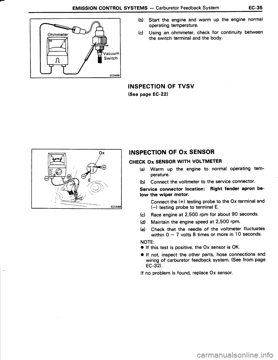 TOYOTA TERCEL 1985 Repair Manual TOYOTA TERCEL 1985 Repair Manual