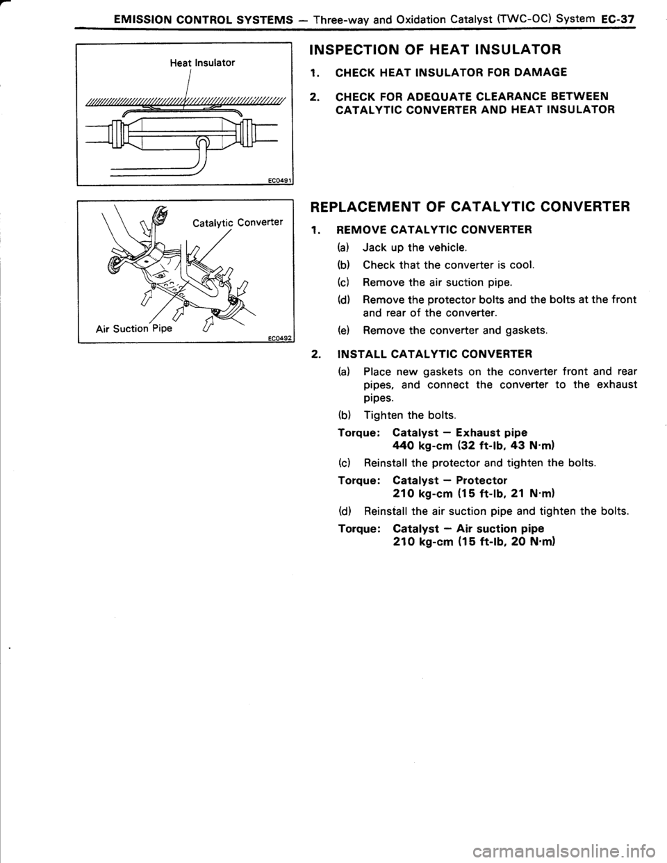 TOYOTA TERCEL 1985 Repair Manual TOYOTA TERCEL 1985 Repair Manual