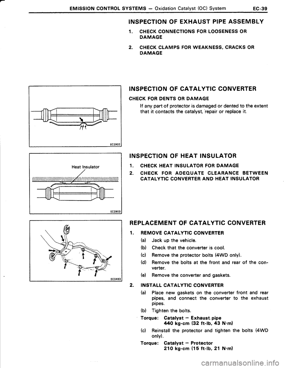 TOYOTA TERCEL 1985 Repair Manual TOYOTA TERCEL 1985 Repair Manual