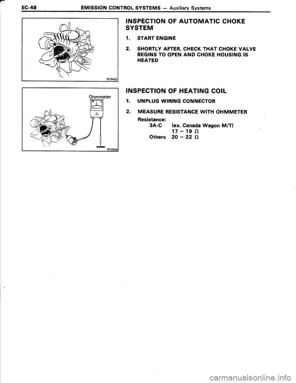 TOYOTA TERCEL 1985 Repair Manual TOYOTA TERCEL 1985 Repair Manual