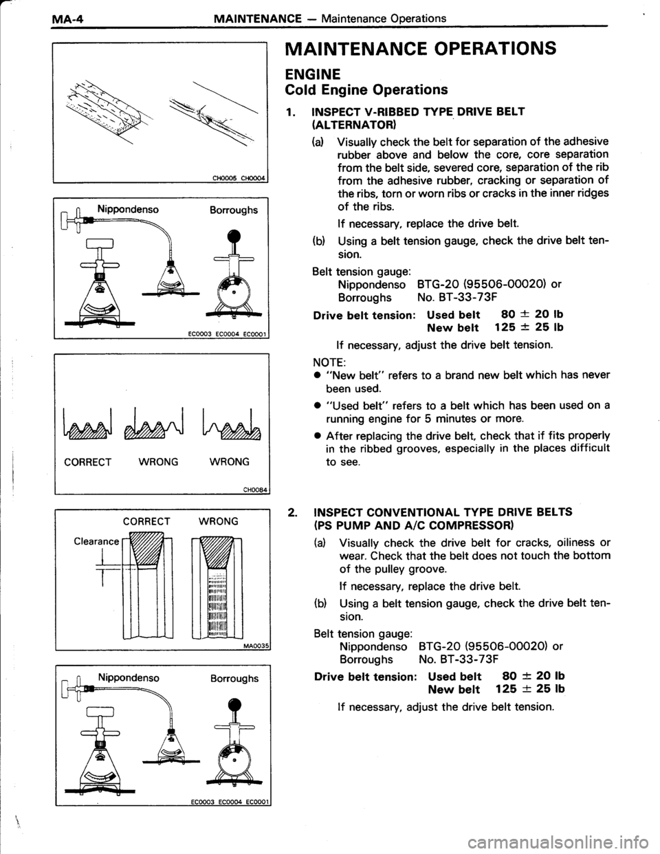 TOYOTA TERCEL 1985 User Guide TOYOTA TERCEL 1985 User Guide