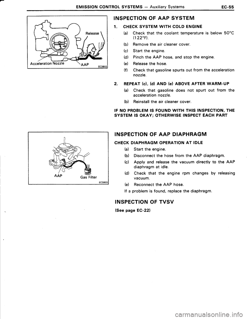 TOYOTA TERCEL 1985  Repair Manual 