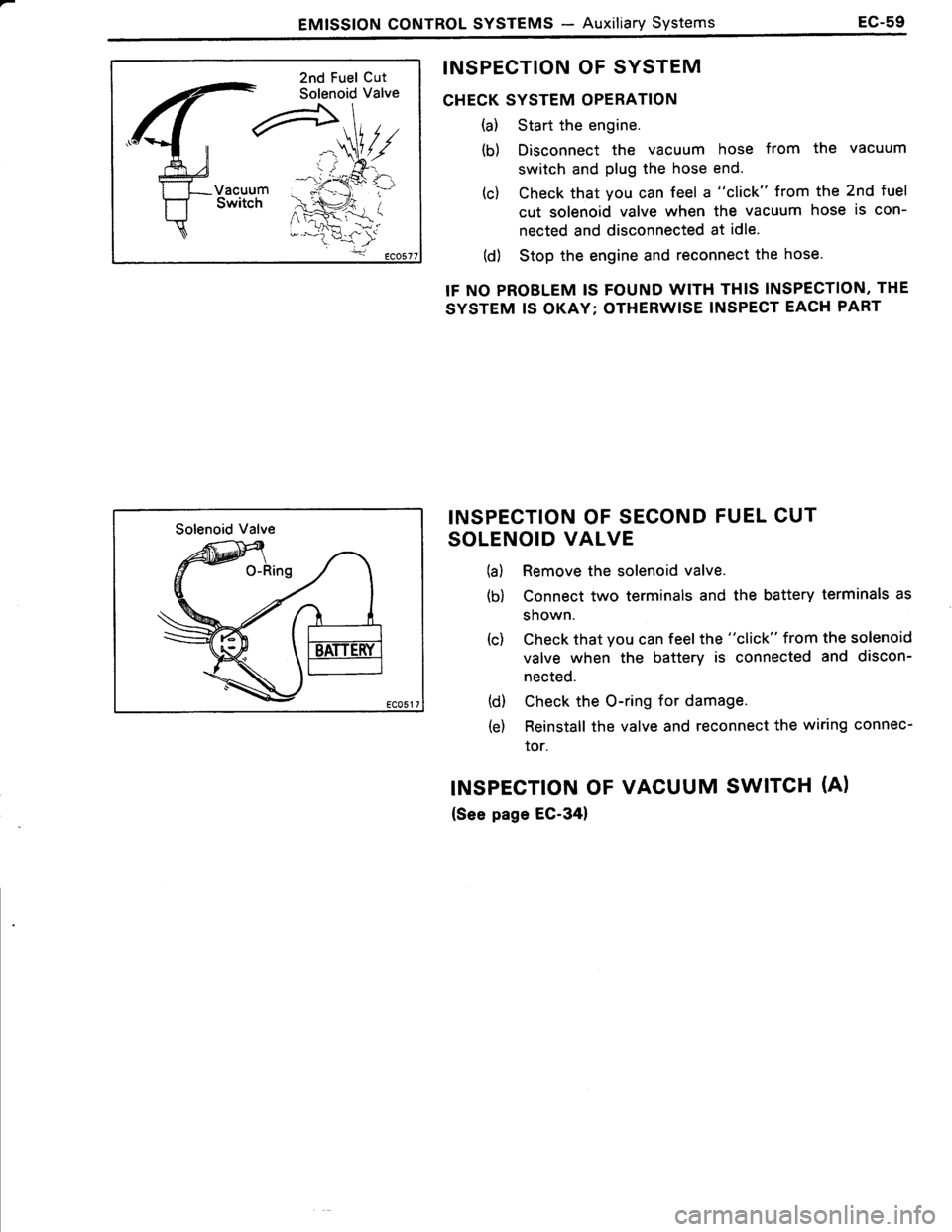 TOYOTA TERCEL 1985  Repair Manual 