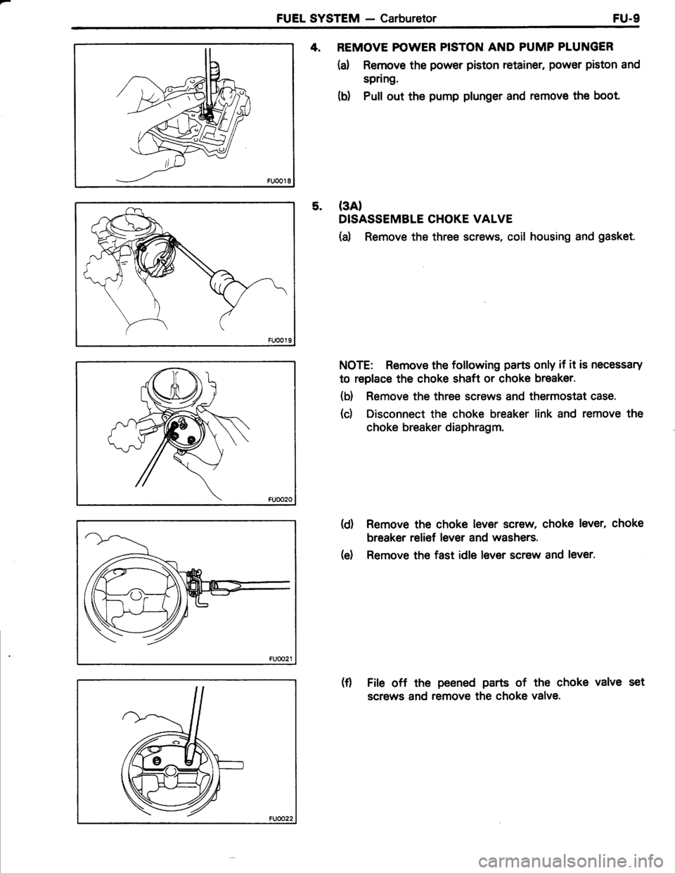 TOYOTA TERCEL 1985  Repair Manual 