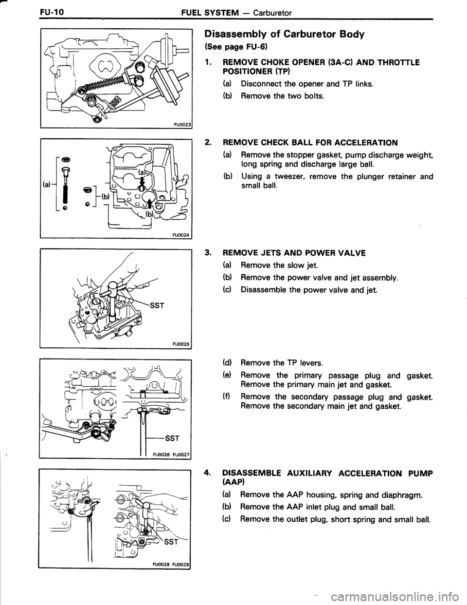 TOYOTA TERCEL 1985  Repair Manual 