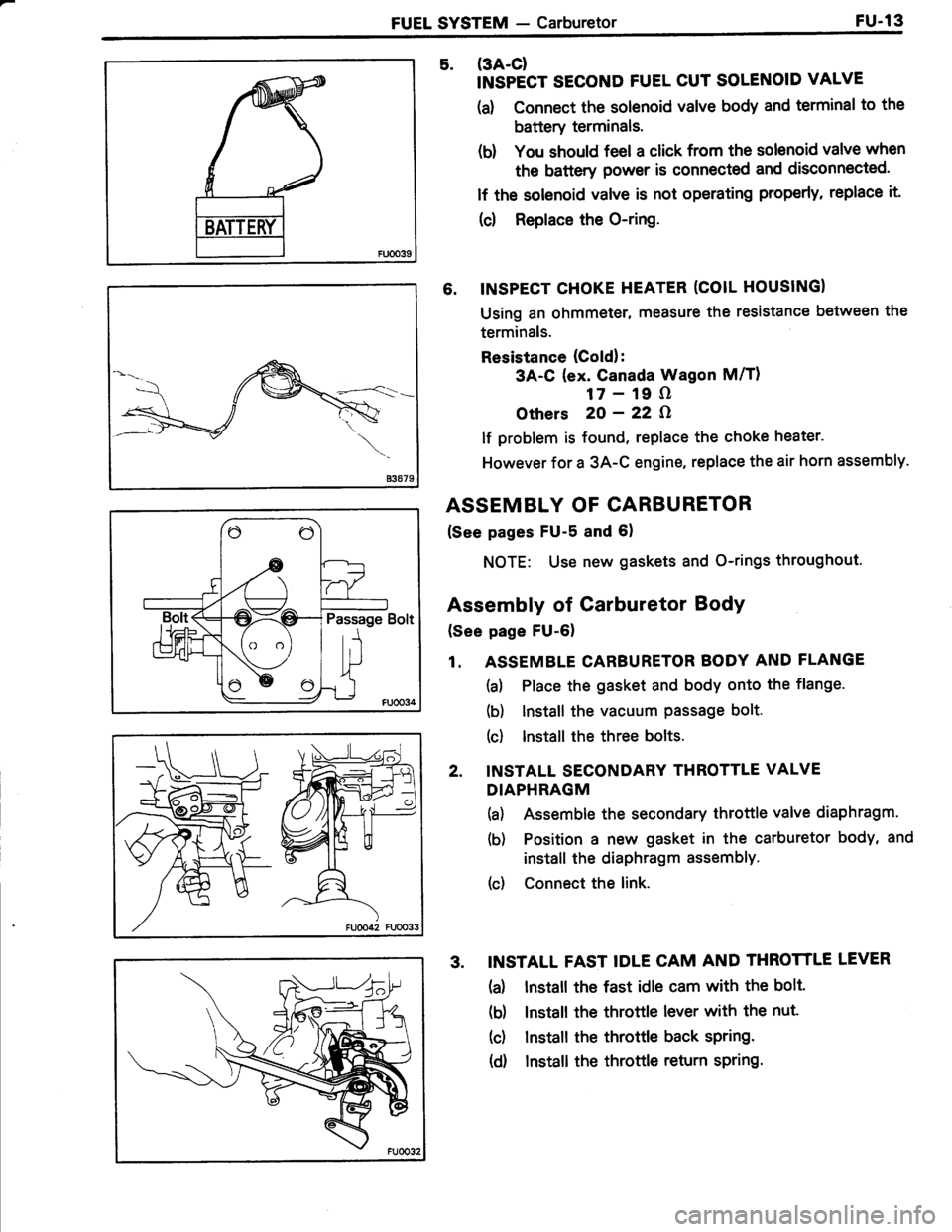 TOYOTA TERCEL 1985  Repair Manual 