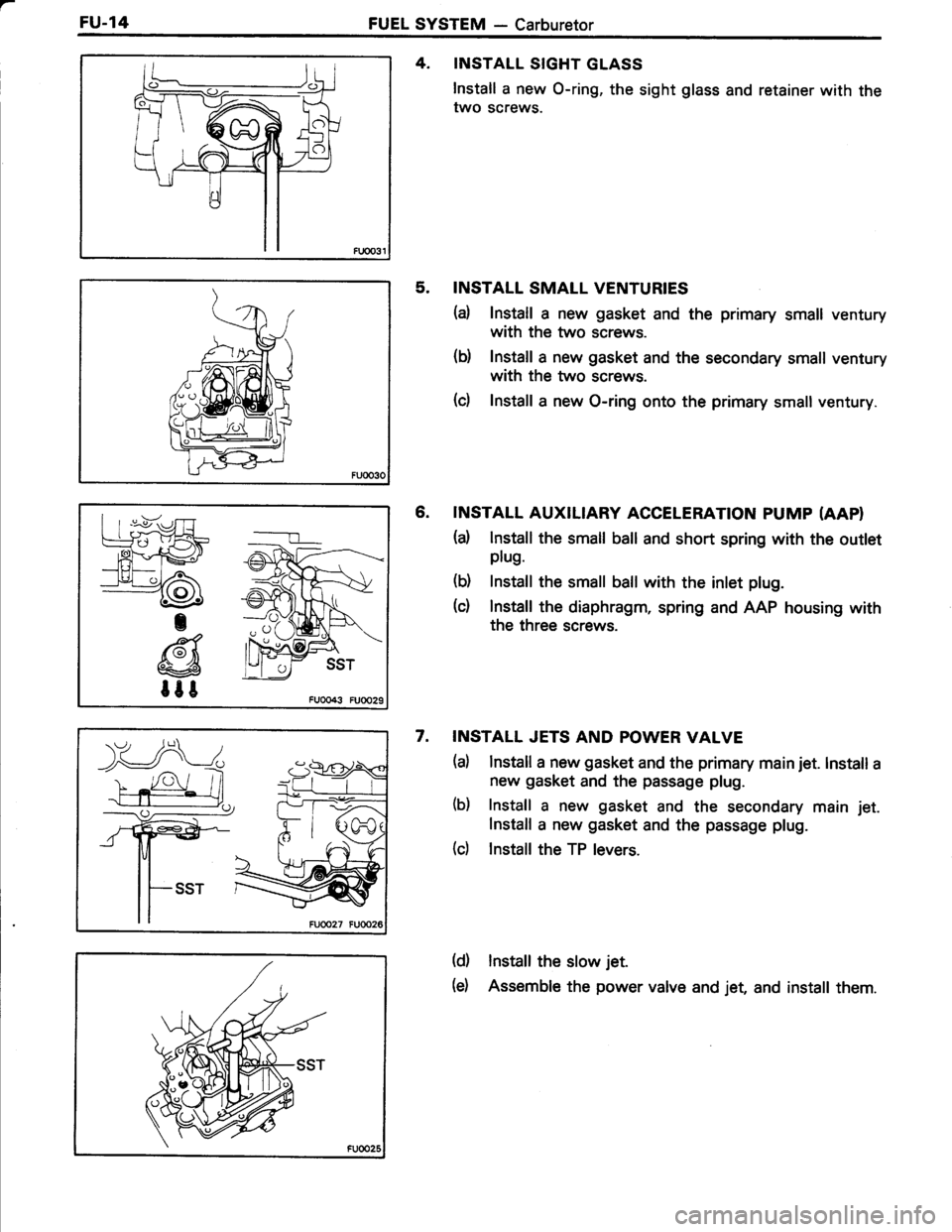TOYOTA TERCEL 1985  Repair Manual 