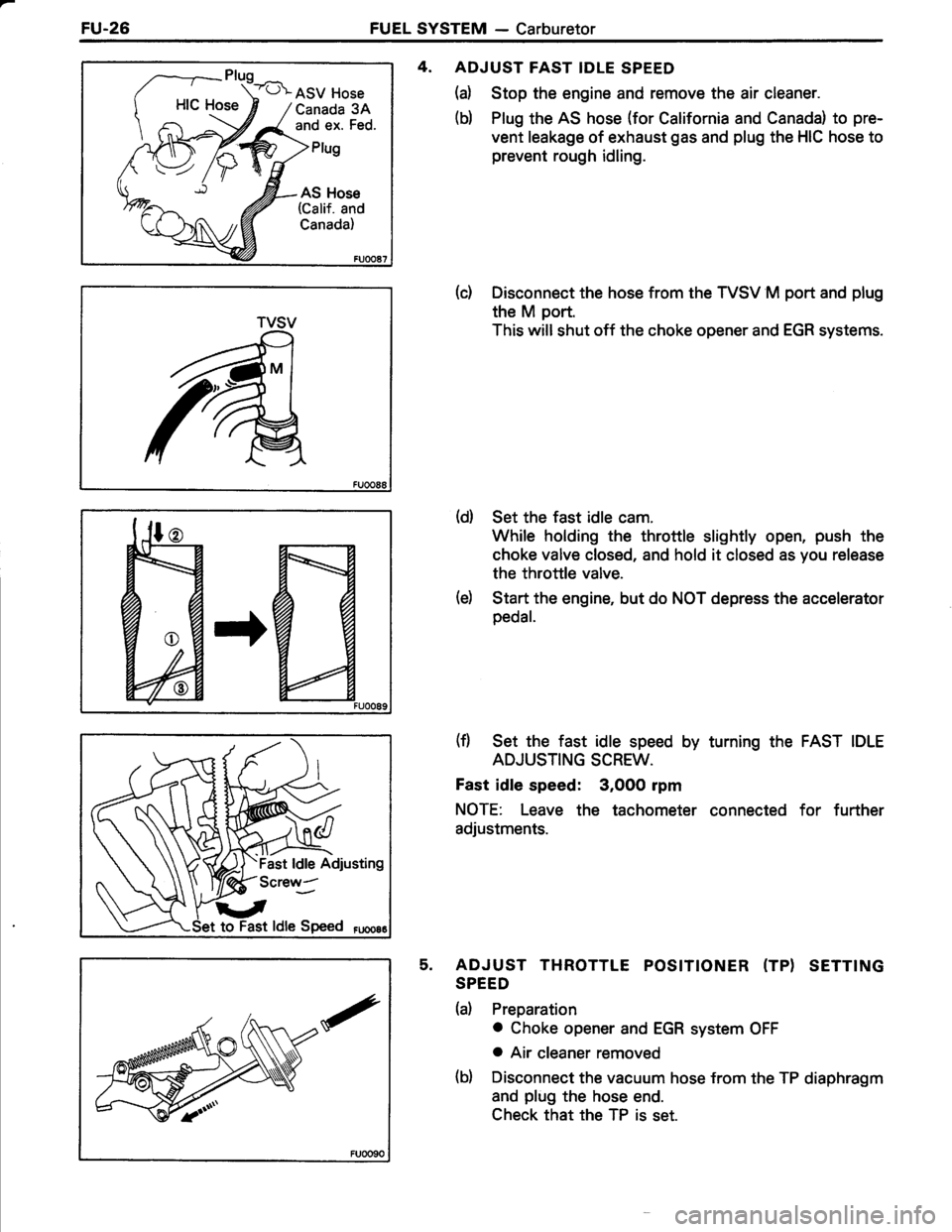 TOYOTA TERCEL 1985  Repair Manual 