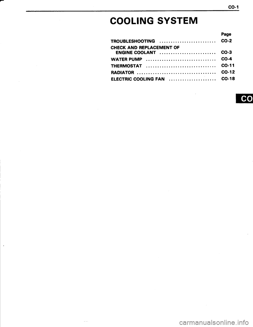TOYOTA TERCEL 1985  Repair Manual 