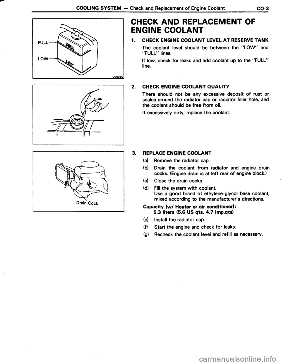 TOYOTA TERCEL 1985  Repair Manual 