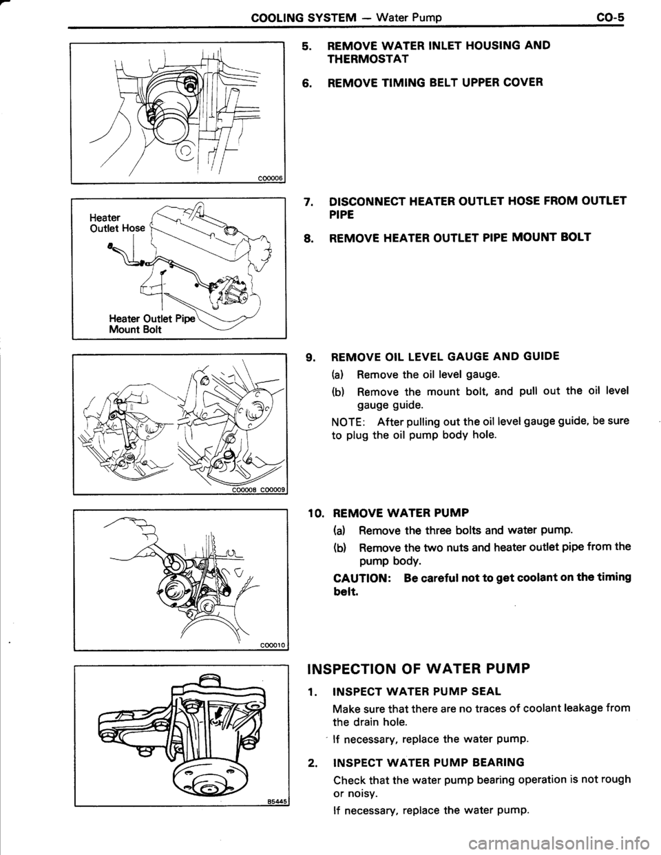 TOYOTA TERCEL 1985  Repair Manual 