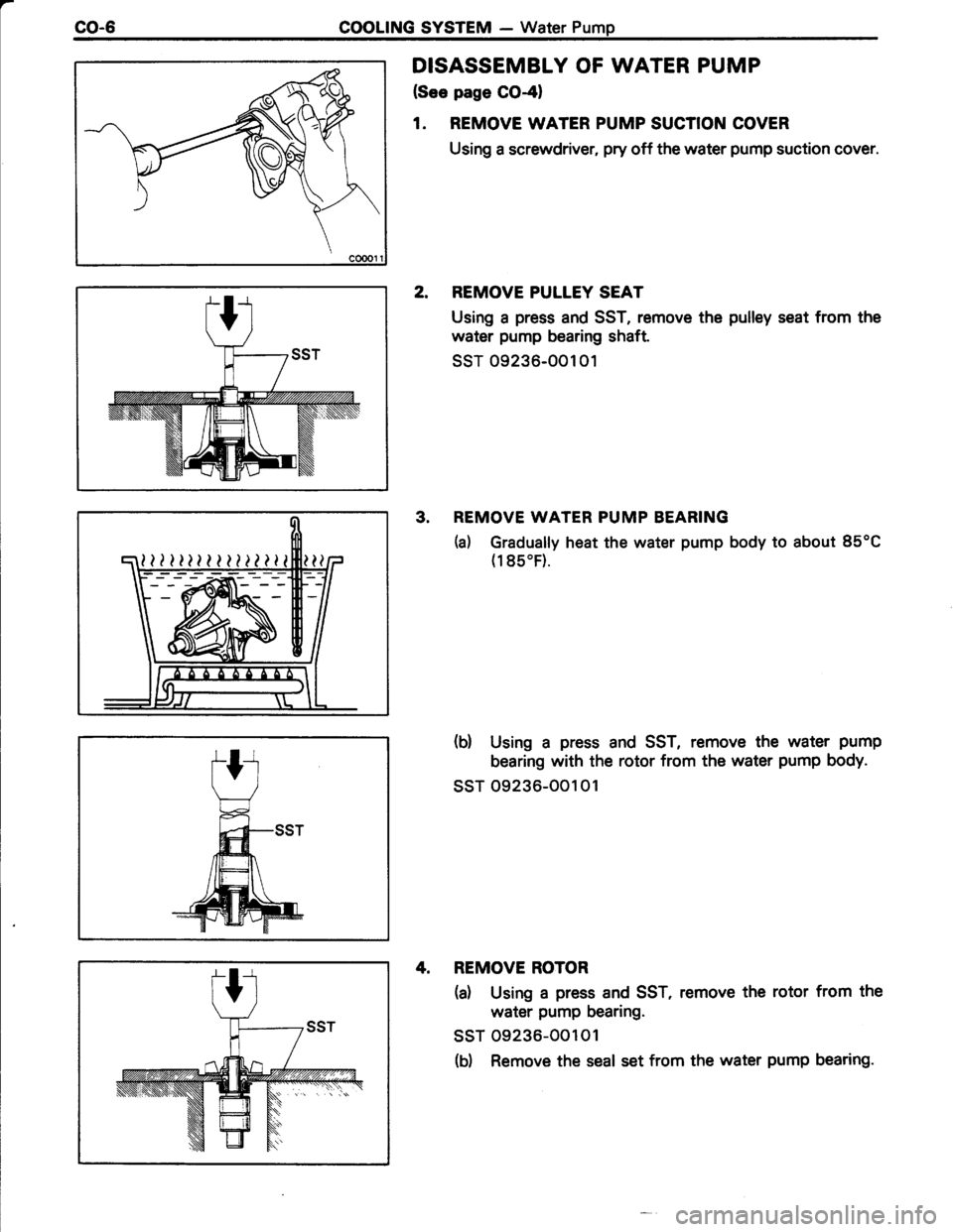 TOYOTA TERCEL 1985  Repair Manual 