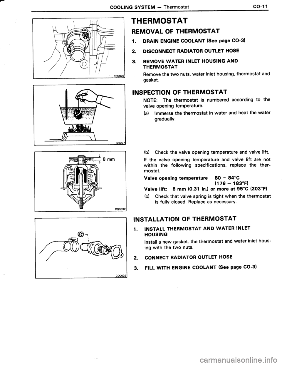 TOYOTA TERCEL 1985  Repair Manual 