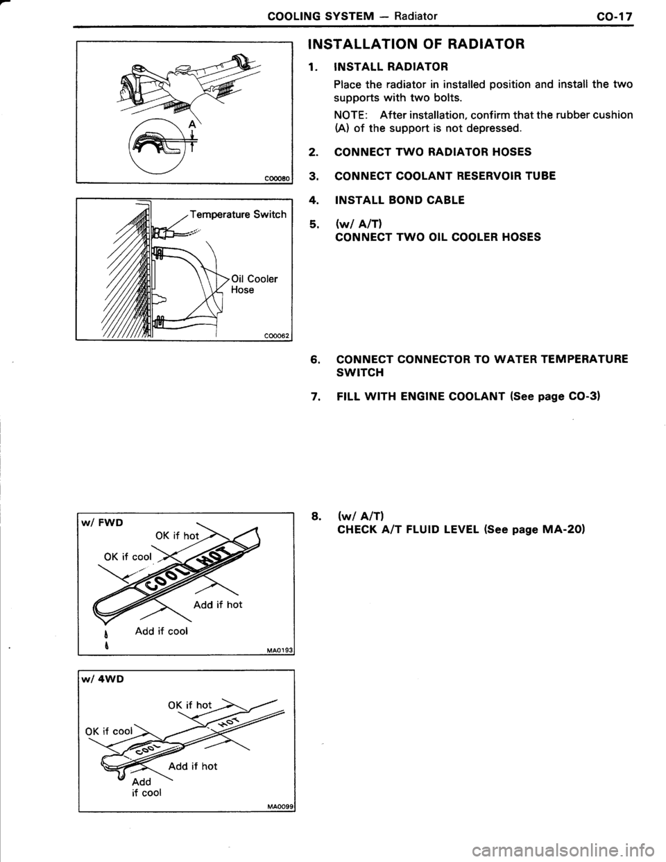 TOYOTA TERCEL 1985  Repair Manual 