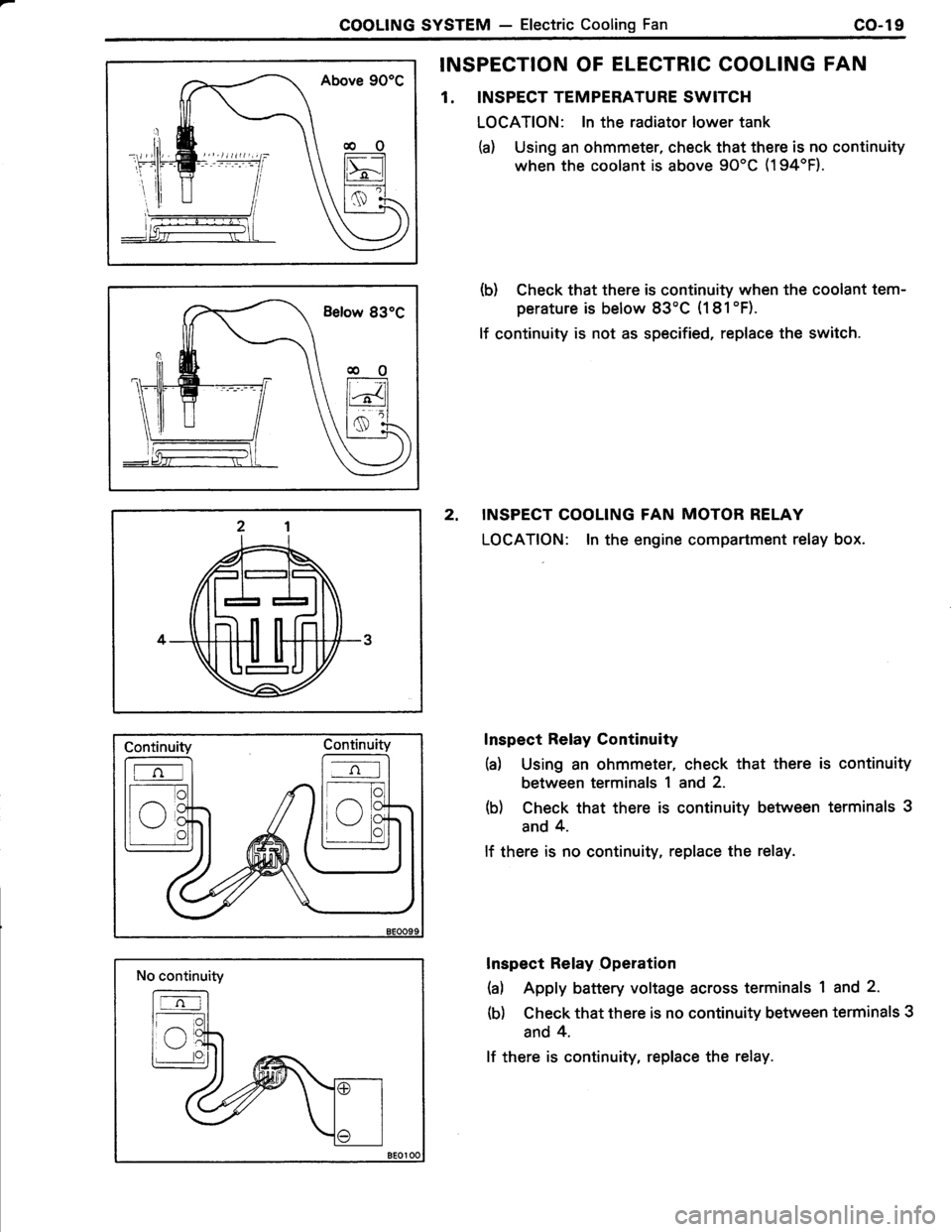 TOYOTA TERCEL 1985  Repair Manual 